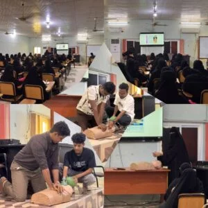 Hadramout Nursing Students CPR Practice 300x300 1