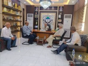 University President Meets with Engineer Yaslam Bablaghum to Discuss Future Partnership and Cooperation 300x224 1